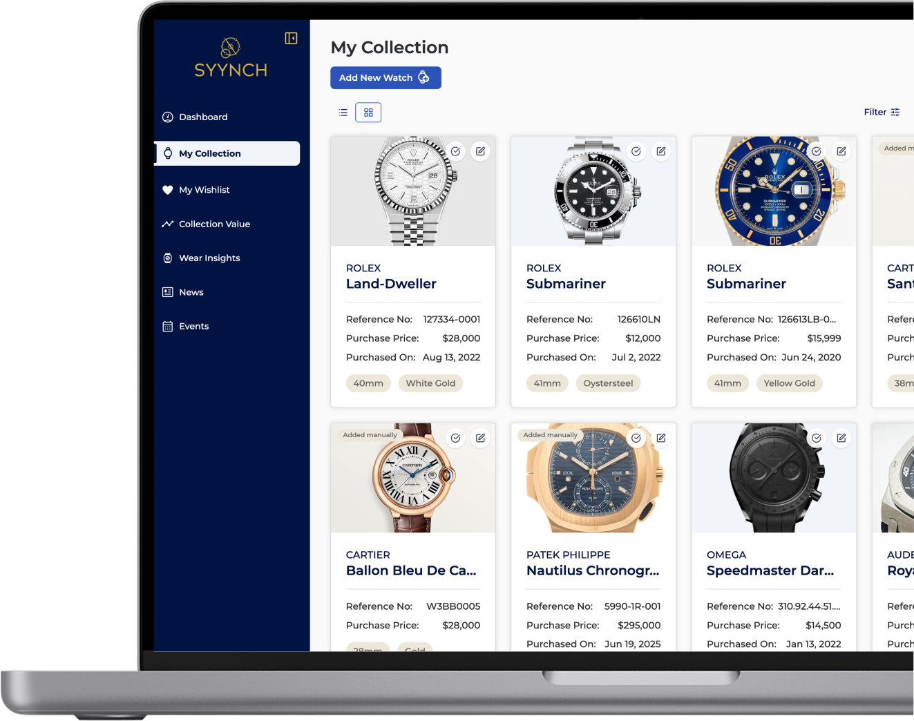 SYYNCH Watch Collection Management
