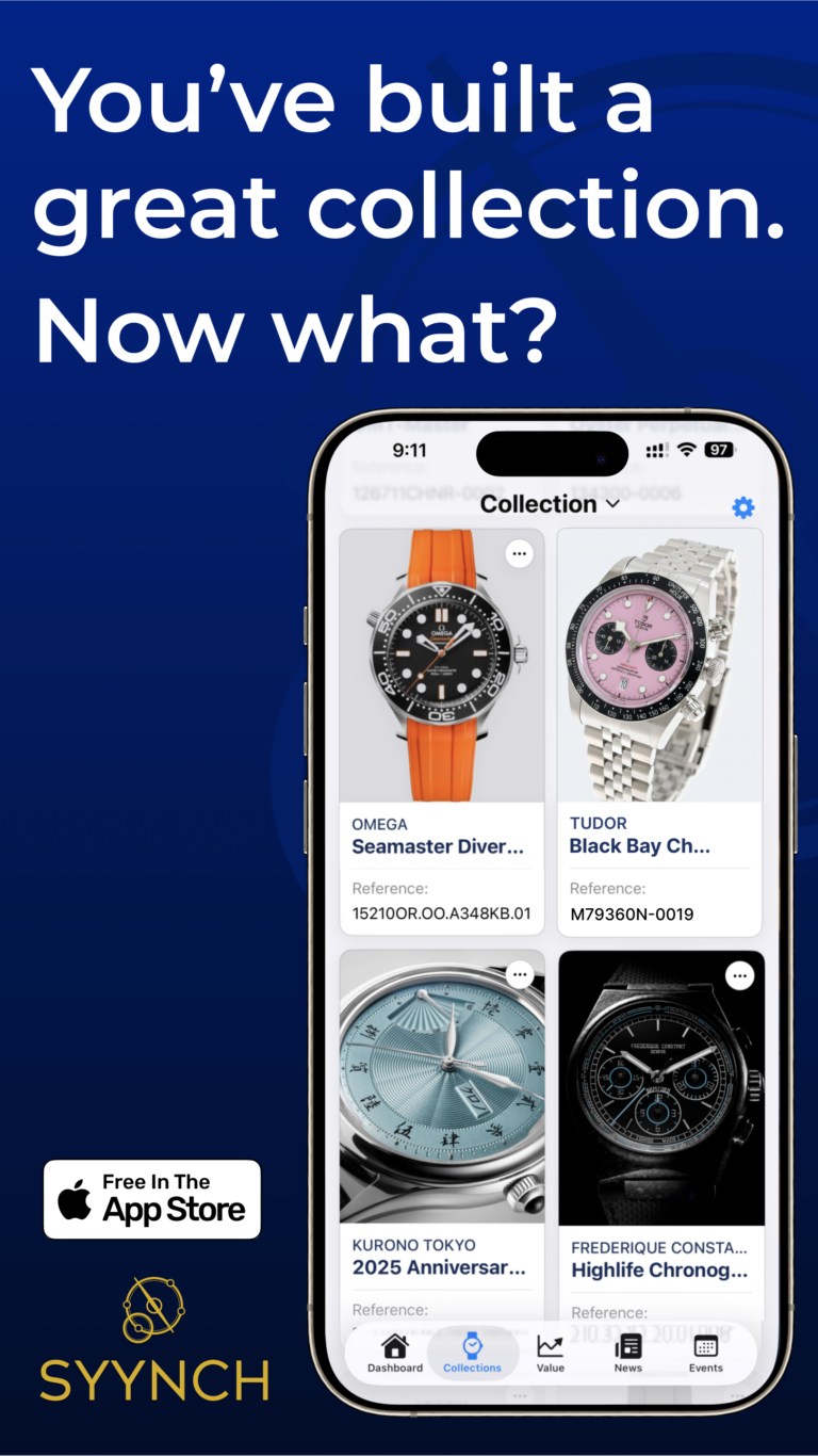 SYYNCH App for Watch Collectors