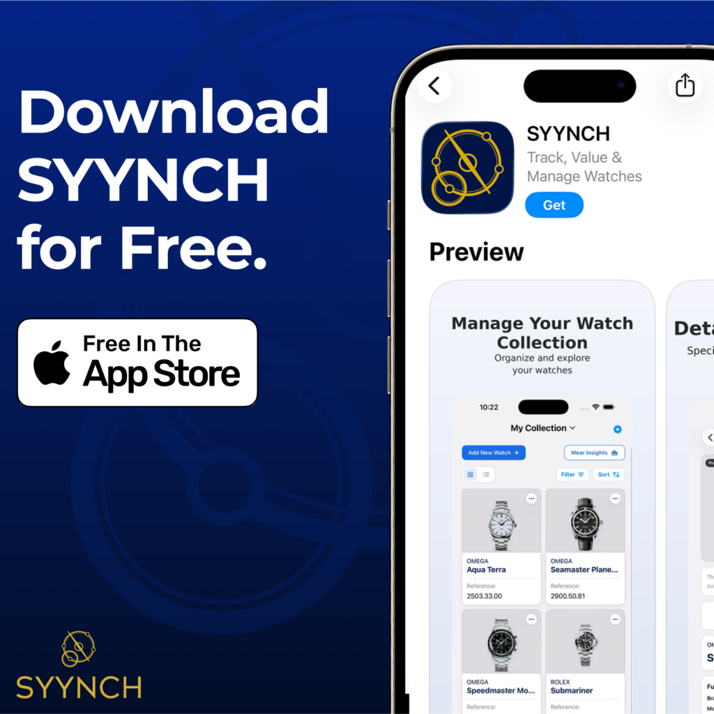 SYYNCH App for Watch Collectors