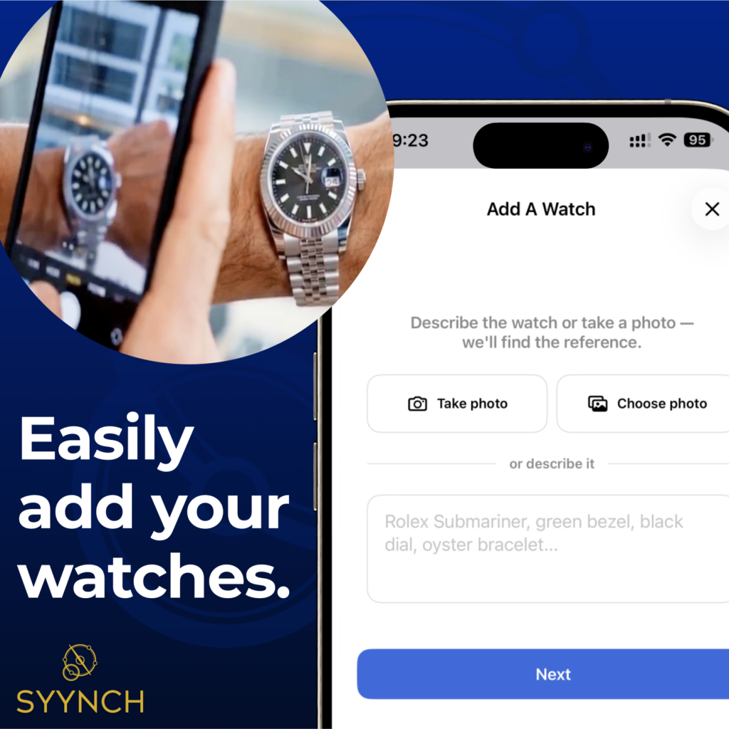 SYYNCH App for Watch Collectors